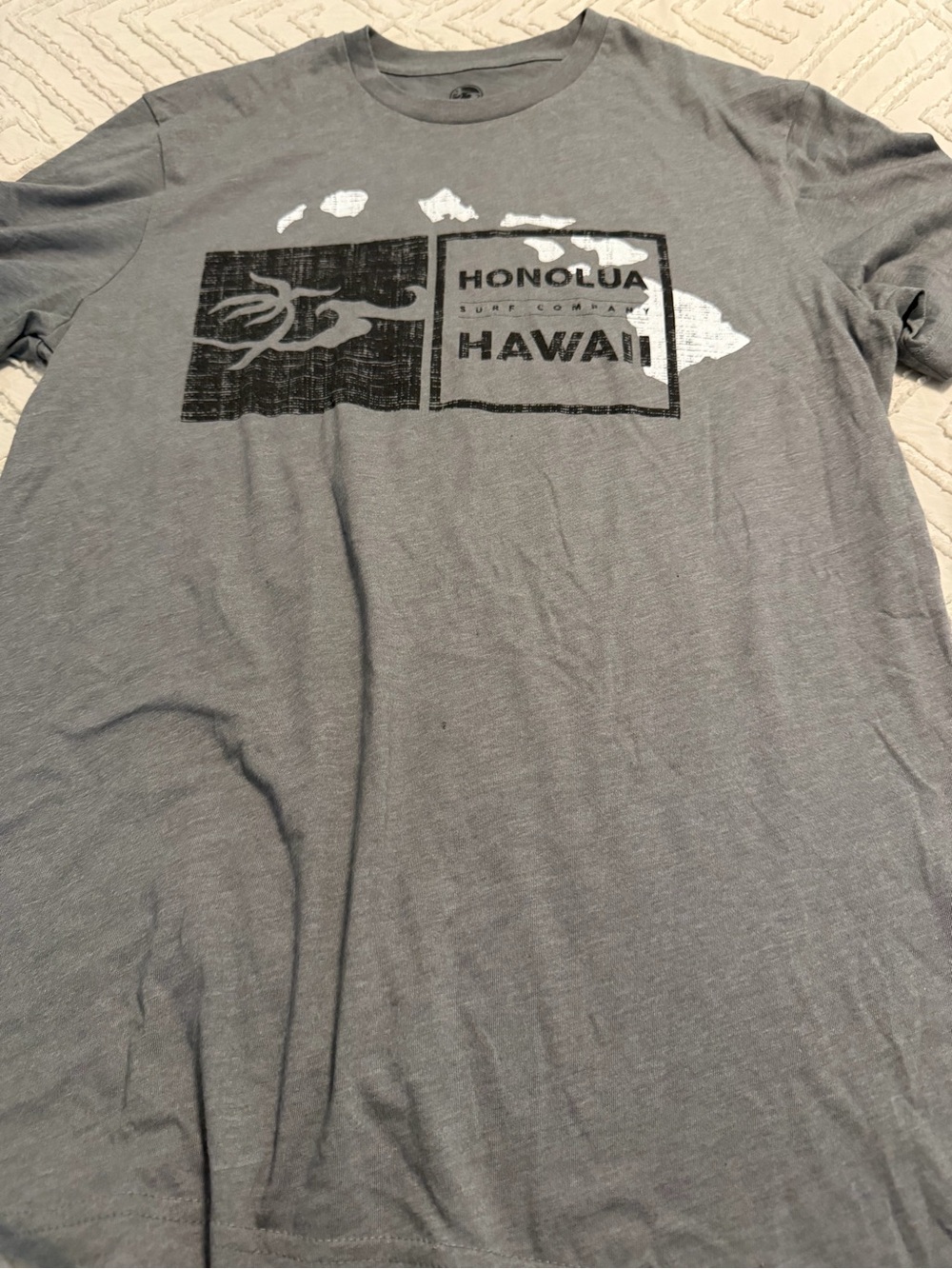 Honolua Hawaii Gray Graphic Short Sleeve Tee